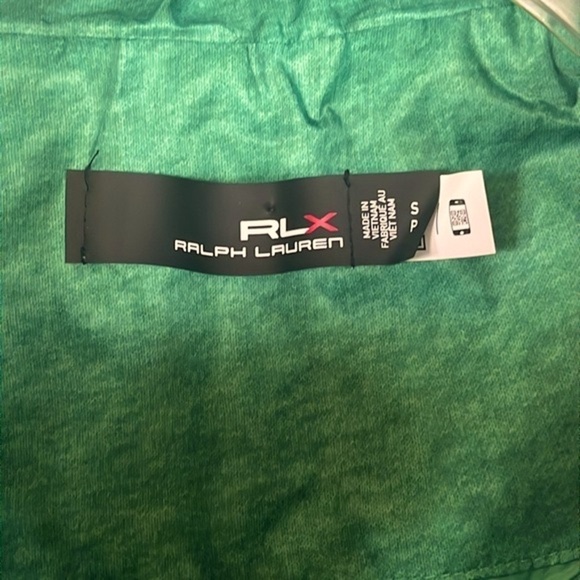 Brand New RLX Ralph Lauren Green Golf Zip Up Puffy Vest Pockets Water Repellent - Picture 6 of 16
